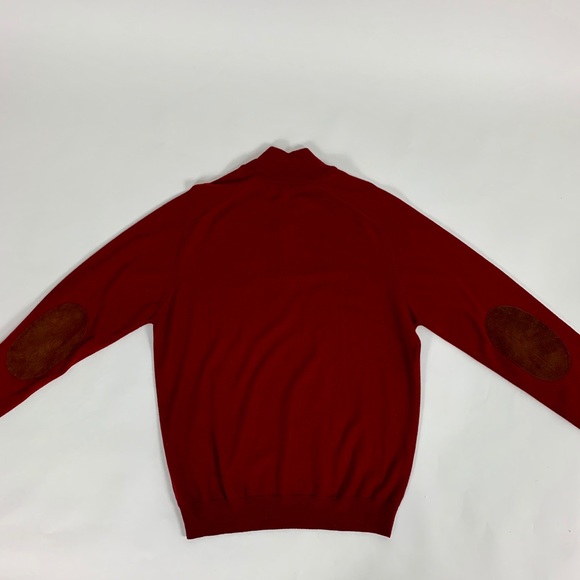 13 Men’s BURBERRY LONDON Wool Sweater Patch Elbows - Picture 3 of 8